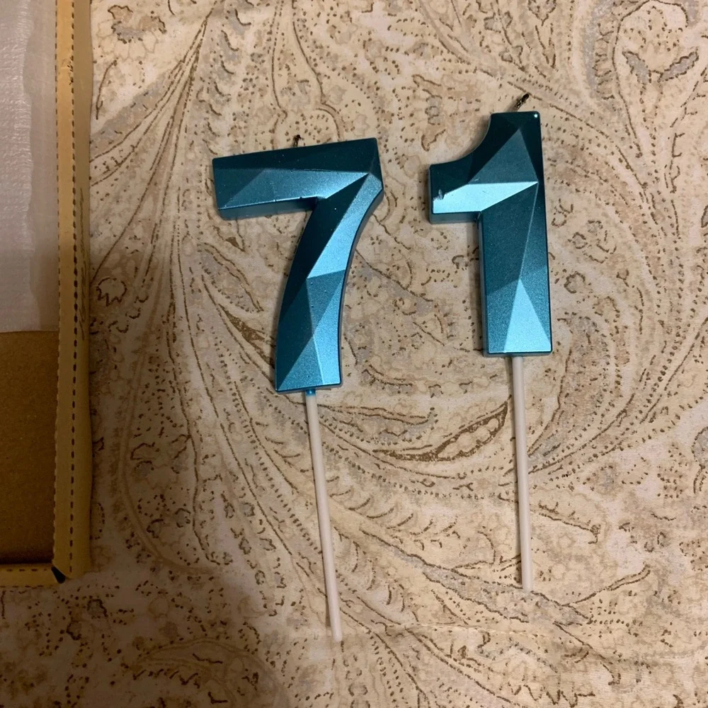 Blue Birthday Candles #17, Great Condition